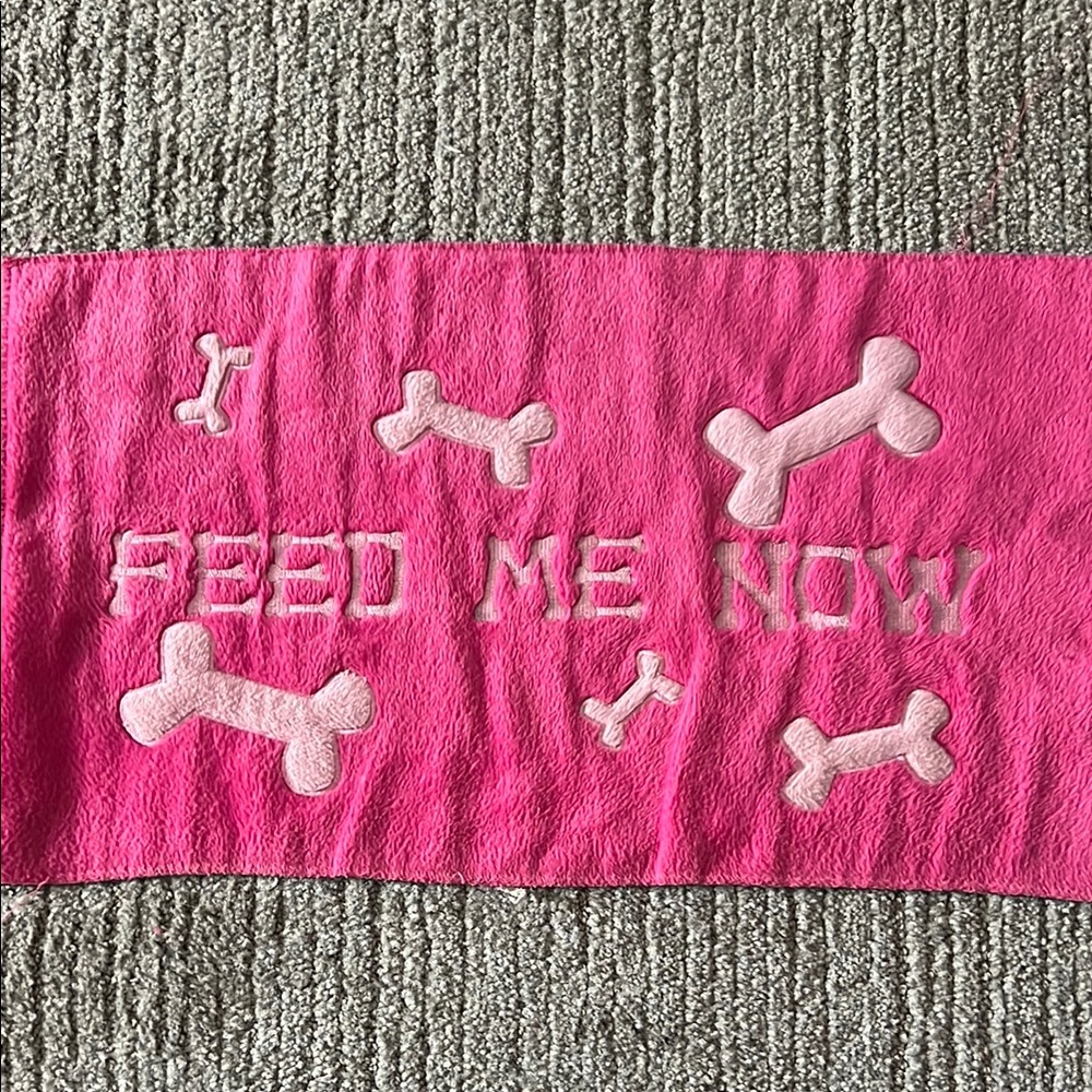 Pink Dog Feeding Mat